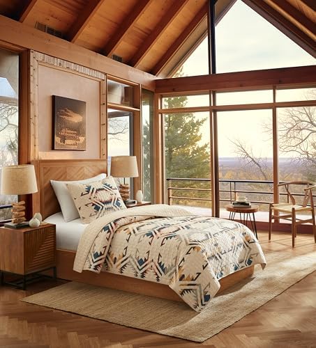 Pendleton White Sands Twin Quilt Set with 1 Sham 1