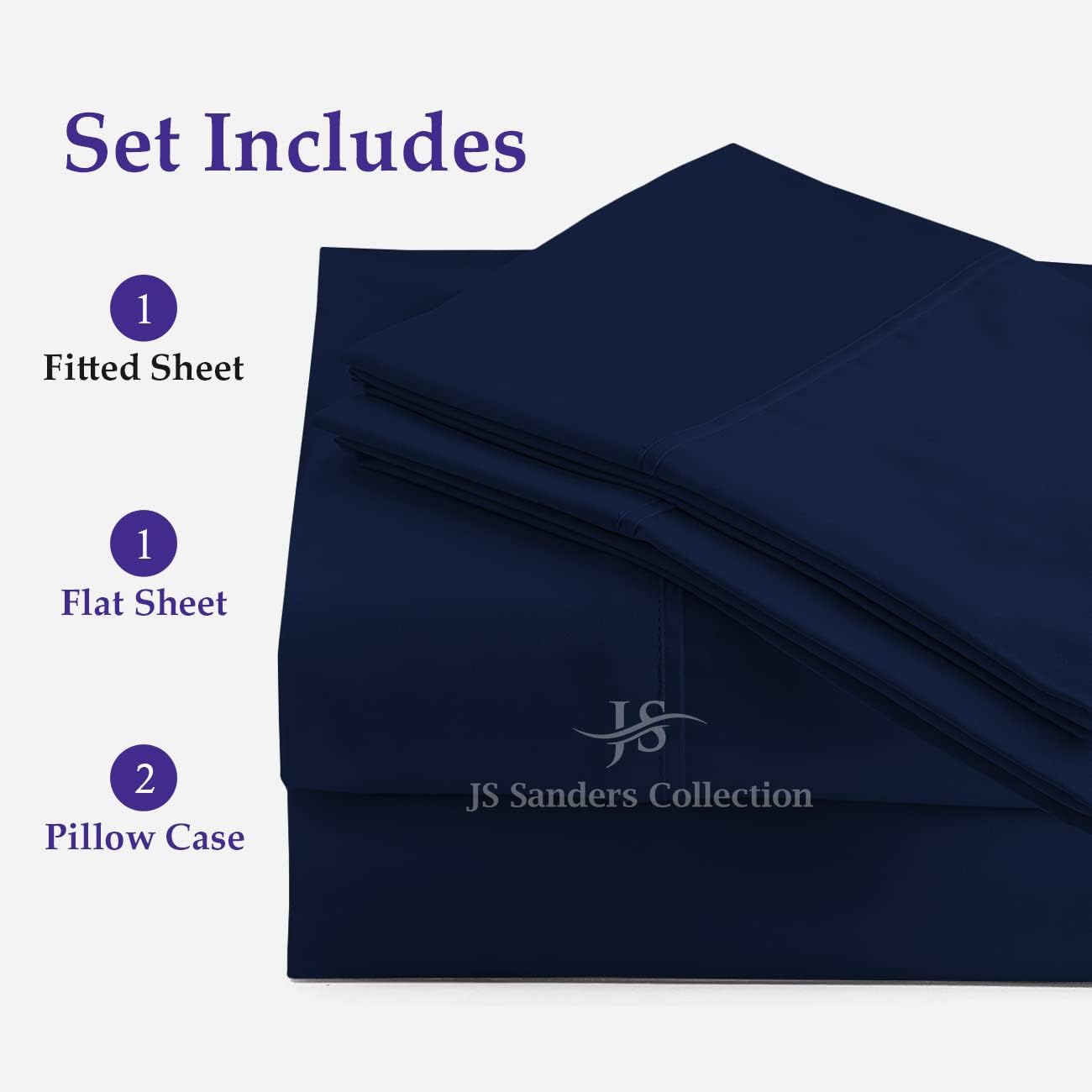 JS Sanders Collection 100 Cotton V Berth Sheet Set