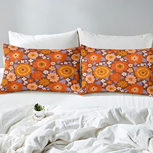 Erosebridal 70s Groovy Boho King Bed Sheet Set