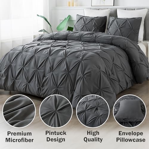 Andency Dark Gray California King Comforter Set
