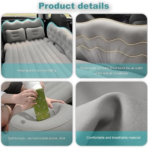 Car Inflatable Mattress for Audi A6 C8 Kombi 2018-2024 Red