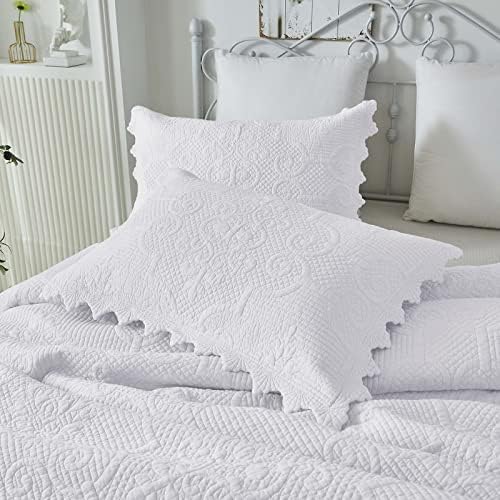 Brandream King Size Quilt Set 3-Piece Cotton Farmhouse
