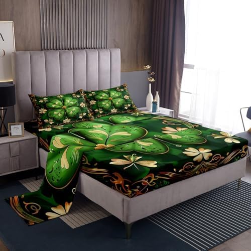 Manfei St Patricks Day Kids Sheet Set 4pcs