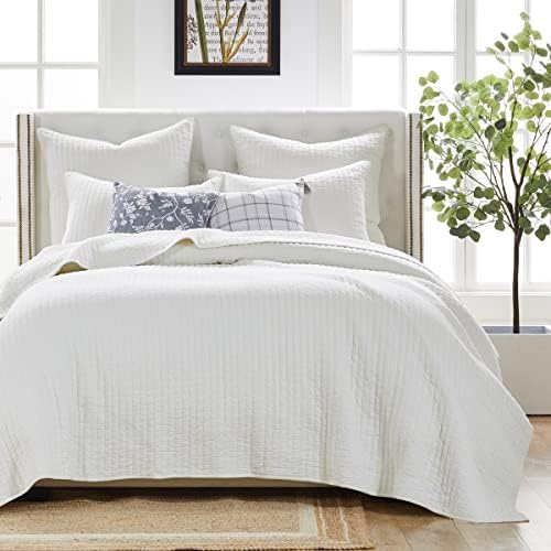 Greenland Home Textured Bedding Set Twin XL Antique White