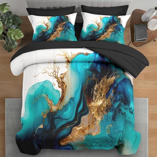 Pamnest Mint Green Comforter Set Queen 7 Pcs