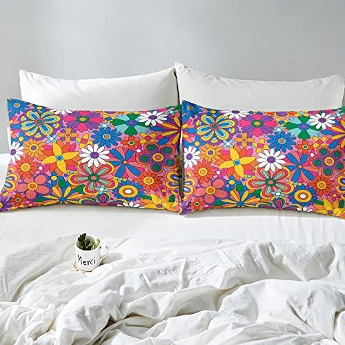 Feelyou Floral Boho Bed Sheet Set for Kids