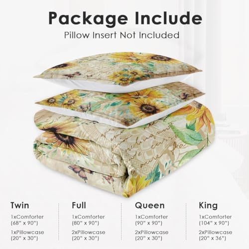 WeCozy King Size Comforter Set with 2 Pillowcases 1