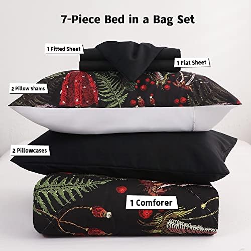 Gusuhome 7 Piece Mushroom Comforter Set