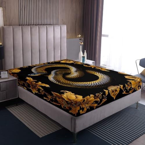 Manfei Snake Kids Full Size Sheet Set 4pcs