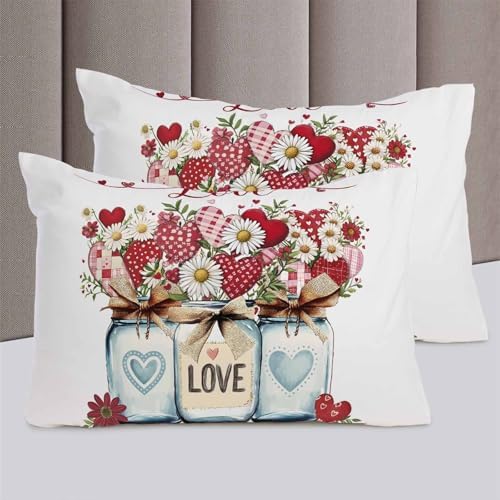 ZOE GARDEN Valentines Bed Duvet Cover Set Queen Size 1