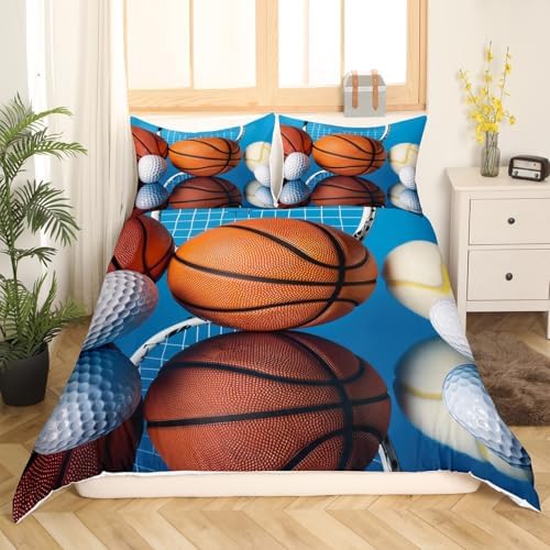 Erosebridal Boys Basketball Duvet Cover Set