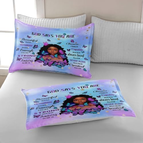 Black Girl Magic Comforter Set Twin Size 1