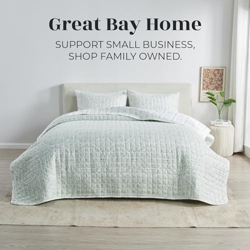 Great Bay Home King Size Floral Quilt Bedding Set 1