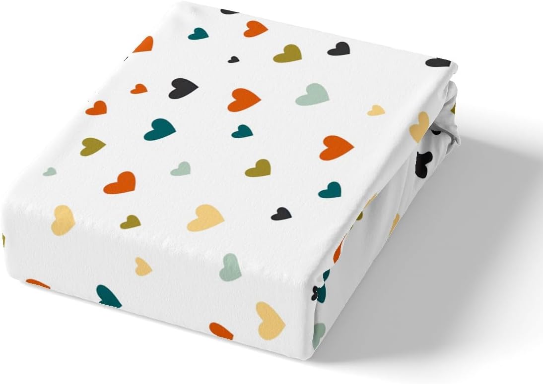 Feelyou Heart Bed Sheet Set King Size for Kids