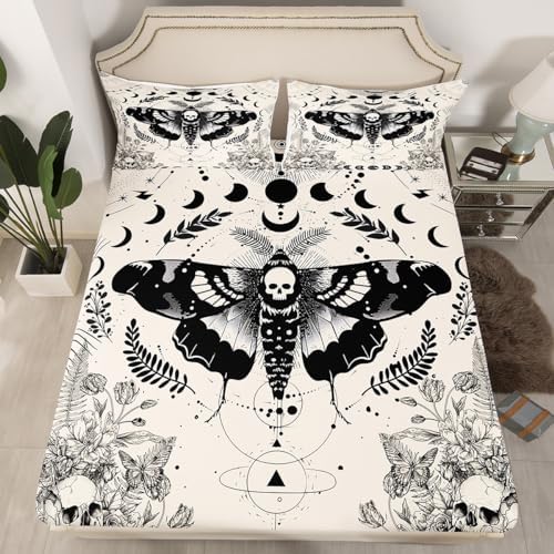Feelyou Kids Death Moth Sheet Set King Size 4Pcs 1
