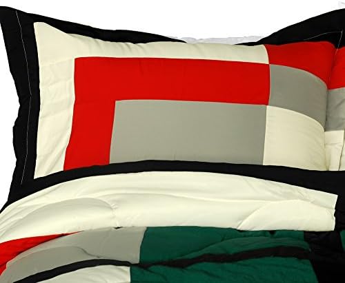 Onitiva Beauty Demi Quilted Patchwork Comforter Set Twin Size