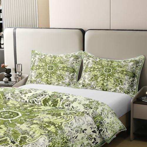 Erosebridal Ethnic Floral Queen Duvet Cover Set