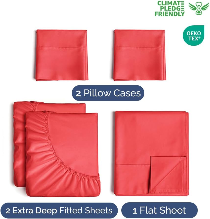 CGK Unlimited Extra Deep Pocket Split King Sheets Set