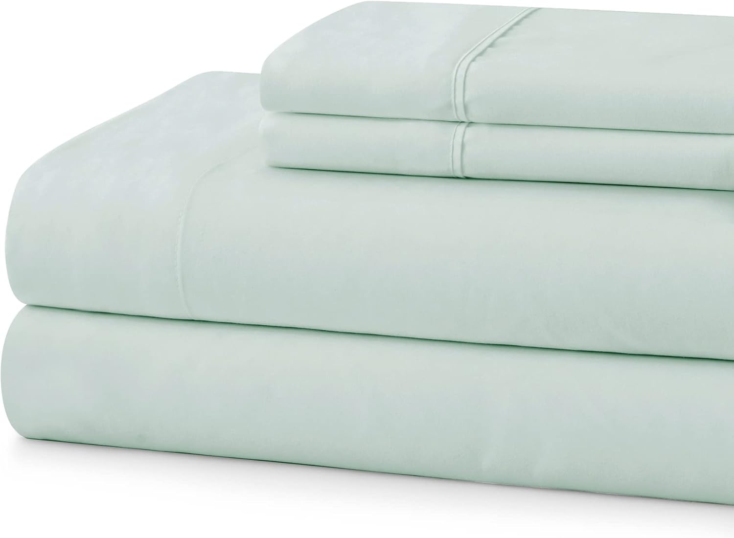 Sweet Home Collection Queen Cotton Sheet Set Mint 400 Thread Count