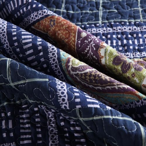 mixinni Cotton Floral Reversible Quilt Set King Size