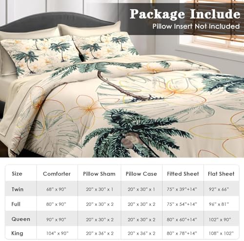 Pamnest Queen Size Comforter Set with 7 Pcs Bedding