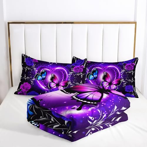 Butterfly Comforter Set Queen Size