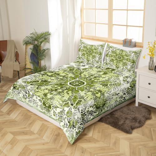 Erosebridal Queen Size Floral Duvet Cover Set
