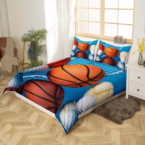 Erosebridal Boys Basketball Duvet Cover Set