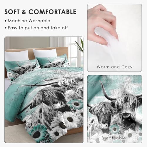 WeCozy King Size Comforter Set with 2 Pillowcases