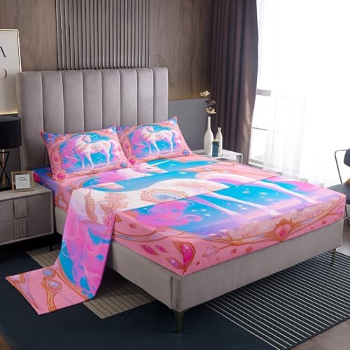 Manfei Unicorn Kids Sheet Set 4pcs