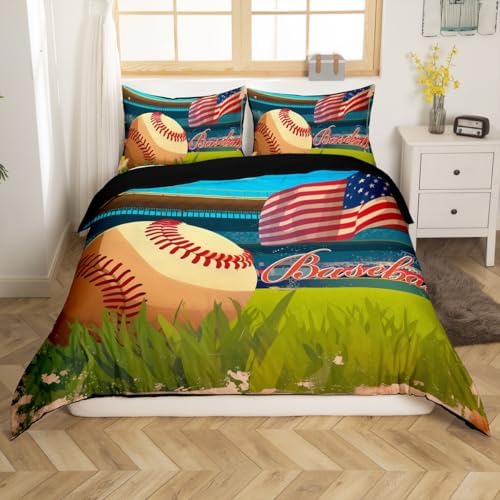 Erosebridal Baseball Bedding Set for Kids