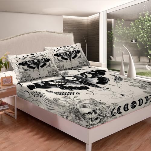 Feelyou Kids Death Moth Sheet Set King Size 4Pcs 1
