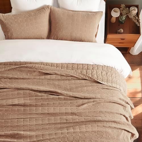 Evergracehome Stonewashed Cotton Quilt Set Full Queen