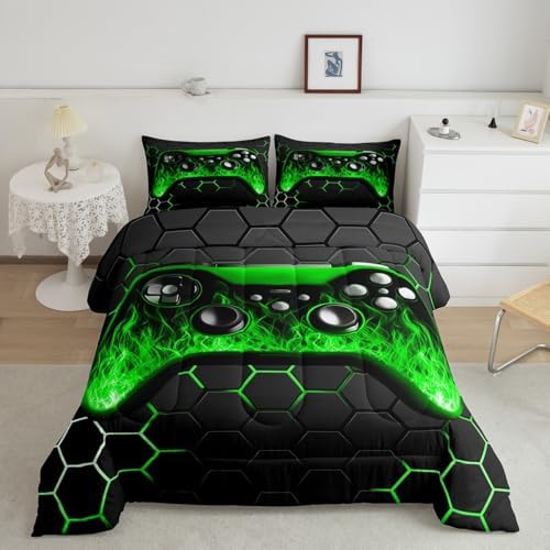 Erosebridal Boys Gamer Comforter Set Queen Size