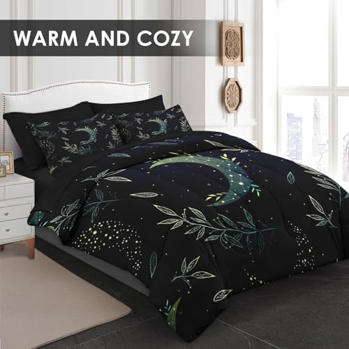 Pamnest 7 Pcs Green Boho Comforter Set
