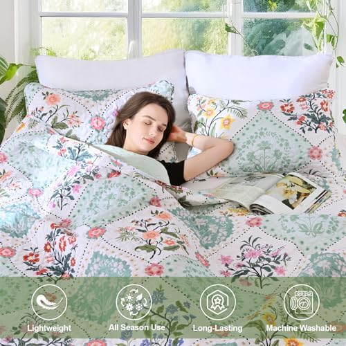 Uspring Queen Size Soybean Fiber Quilt Set with Pillow Shams