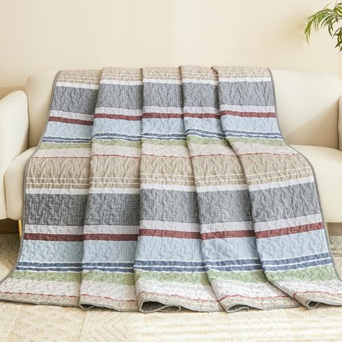 Dintszyayue King Size Quilt Set Sage Grey 3 Pieces 1