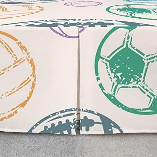 Feelyou Full Size Baseball Bed Skirt with 15 Inch Drop 1