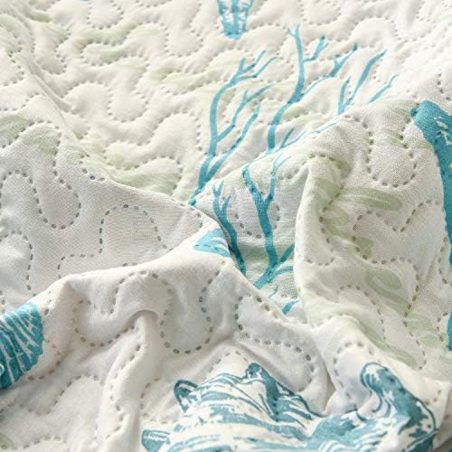 Hailea Ocean Theme Quilt Set Twin Size Reversible