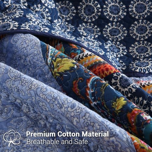 Yvooxny Reversible California King Quilt Set 1