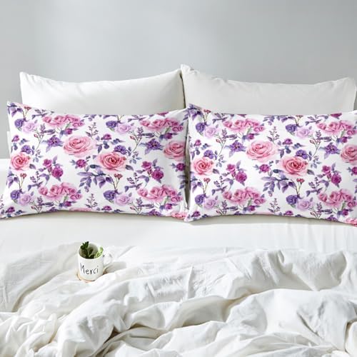 Feelyou Rose Bed Sheet Set for Kids
