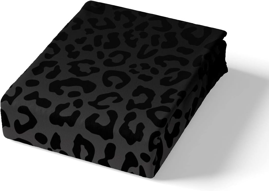 Feelyou Leopard Print Sheet Set King Size 4Pcs