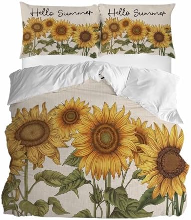 HelloWink King Size Duvet Cover 3 Piece Bedding Set