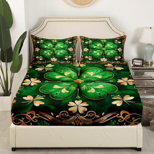 Manfei St Patricks Day Kids Sheet Set 4pcs