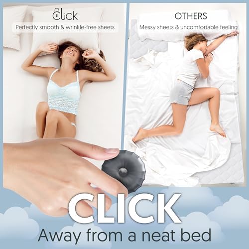 CLICK Bed Sheet Clips Straps for Adjustable Beds