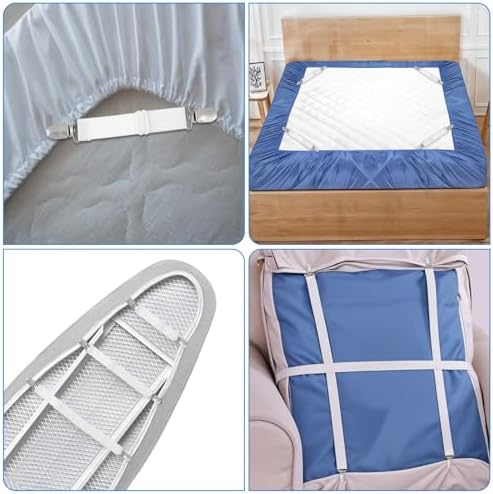 Giantree 4Pcs Ironing Board Fasteners with Adjustable Clips