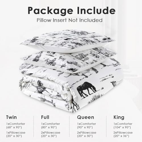 WeCozy King Size Comforter Set with 2 Pillowcase
