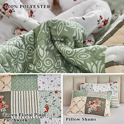 Flysheep Patchwork Quilt Set California King 1