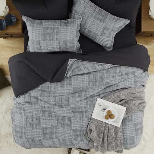 MaiRve Charcoal Grey Cal King Comforter Set