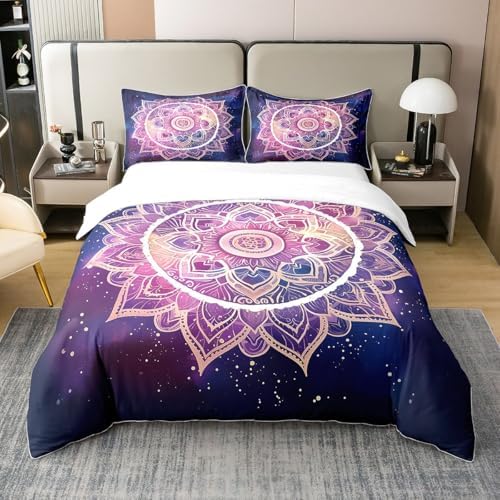 Feelyou Outer Space Themed Duvet Cover Set Twin Size Kids
